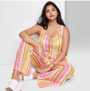 •new• WILD FABLE Open Knit Stripe Pants 3x